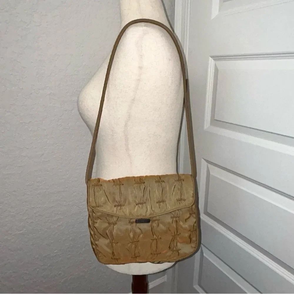 MPDW Fold Over Textured Shoulder Purse Bag